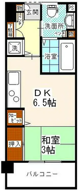 エスタシオン高砂 4階階 間取り