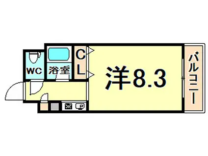 レジェンダリー甲子園(1K/5階)の間取り写真