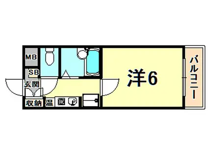 サンホームズ内山(1K/5階)の間取り写真