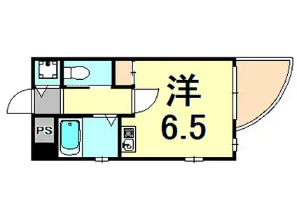 スタジオ甲東園(ワンルーム/3階)の間取り写真