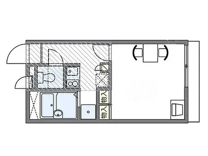 レオパレスメープル(1K/2階)の間取り写真