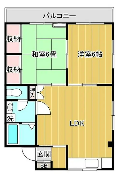 満寿田ハイツ 3階階 間取り