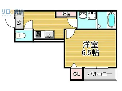 大阪メトロ今里筋線 瑞光四丁目駅 徒歩10分 3階建 新築(1K/3階)の間取り写真