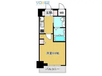 阪急京都本線 崇禅寺駅 徒歩6分 11階建 築11年(1K/4階)の間取り写真
