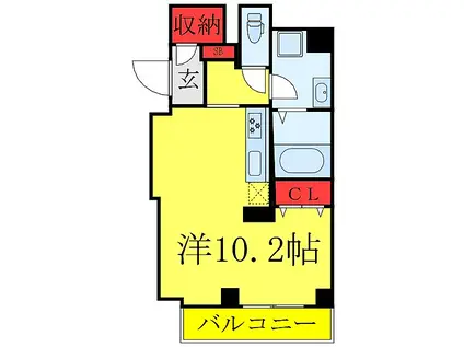 田端新町1丁目PROJECT(ワンルーム/4階)の間取り写真
