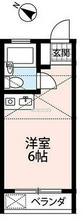 長瀬カレッヂ 2階階 間取り