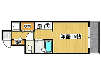 レジデンスSAKURA(1K/2階)の間取り写真