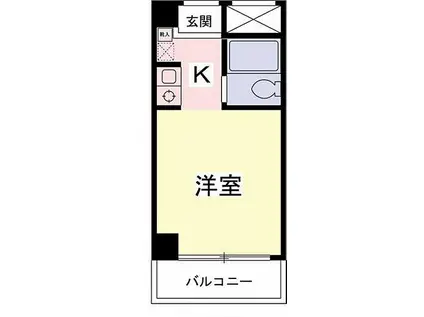 ハイネス・エム・ワイ(ワンルーム/4階)の間取り写真