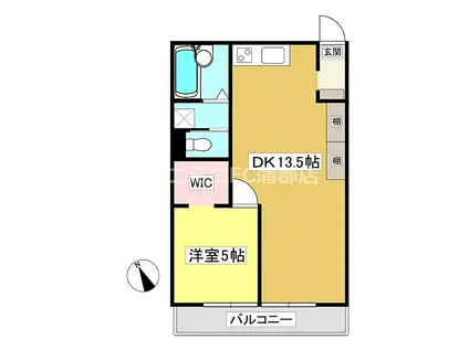 ニュー幸田プラザ(1LDK/2階)の間取り写真