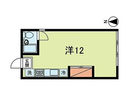 阿佐谷ビレージ(ワンルーム/1階)の間取り写真