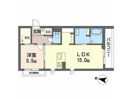 JR阪和線 紀伊中ノ島駅 徒歩9分 4階建 新築(1LDK/3階)の間取り写真