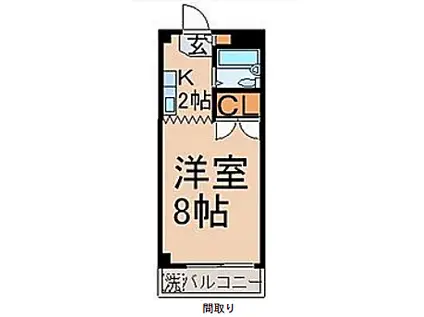 ハイツ榎本(1K/1階)の外観写真