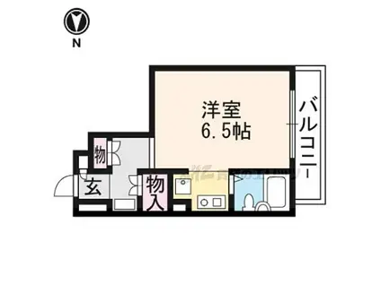 グレーシー西ノ京(1K/4階)の間取り写真
