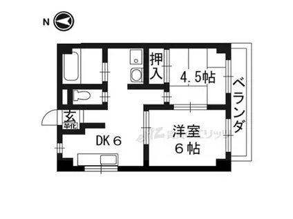 桃栄マンション(2DK/2階)の間取り写真