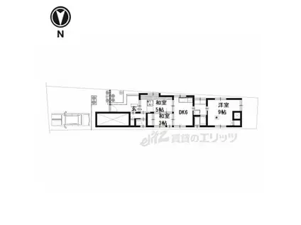 JR東海道・山陽本線 山科駅 徒歩4分 2階建 築24年(3DK)の間取り写真