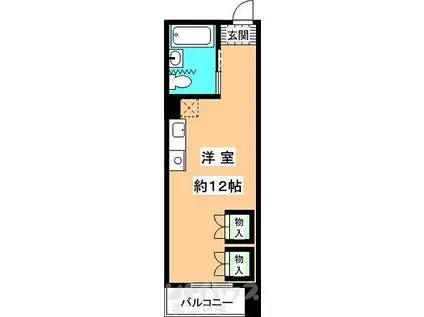 ORIGINAL BOX 28(ワンルーム/7階)の間取り写真