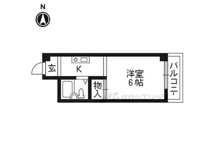 メゾンエチゴ(1K/3階)の間取り写真