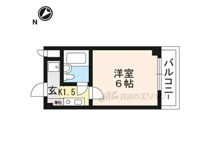メゾン矢倉(1K/3階)の間取り写真
