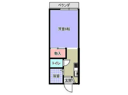 花崎フレグランス(1K/2階)の間取り写真