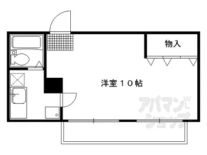 コンパートメント小太郎(1K/2階)の間取り写真
