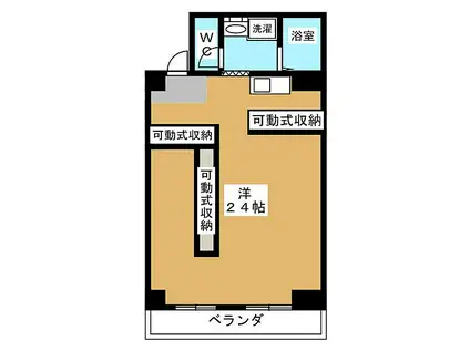 ノイエ・シュトラッセ山木田ビル(ワンルーム/4階)の間取り写真
