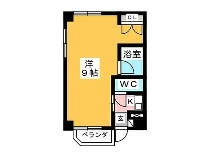 第3貞和ビル(1K/5階)の間取り写真