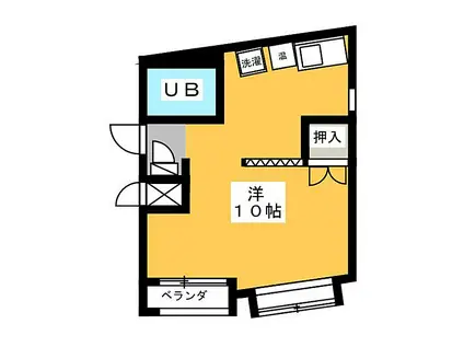 メゾン後藤(ワンルーム/3階)の間取り写真