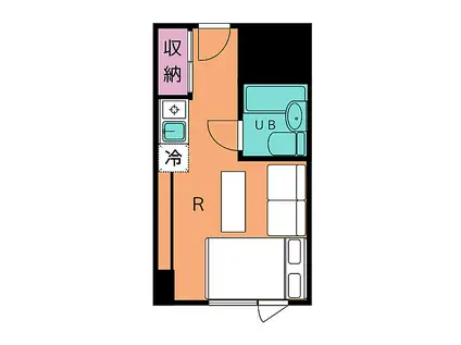 東カン名古屋キャステール(1K/6階)の間取り写真