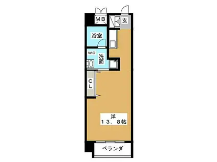 レジディア東桜II(1K/3階)の間取り写真