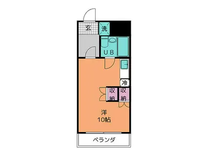 ARK SHIOGAMA(ワンルーム/3階)の間取り写真