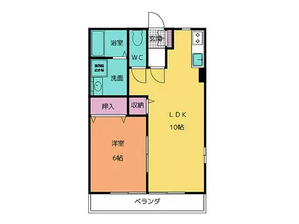 プチハウスナカヒラ(1LDK/1階)の間取り写真