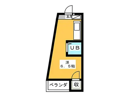 カーサ天白島田(ワンルーム/4階)の間取り写真