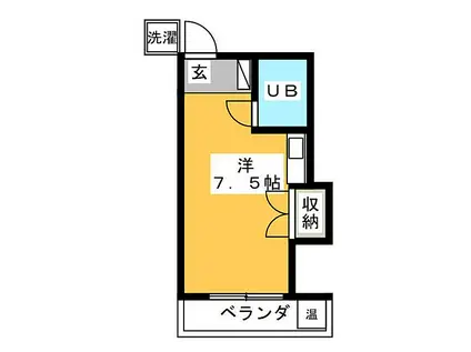 DIAPALACE扇田(ワンルーム/1階)の間取り写真