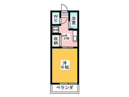 JR東海道本線 興津駅 徒歩13分 2階建 築29年(1K/1階)の間取り写真