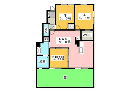 JR東海道本線 浜松駅 バス乗車時間：30分 半田上バス停で下車 徒歩10分 2階建 築9年(3LDK/1階)の間取り写真