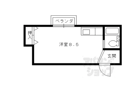三宅アパート(ワンルーム/2階)の間取り写真