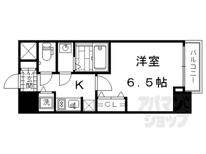 アドバンス京都ソナーレ(1K/5階)の間取り写真