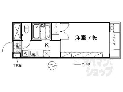 MERCURIO KIOTO(1K/7階)の間取り写真