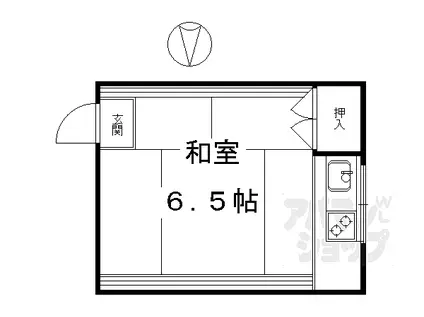 平南荘(ワンルーム/2階)の間取り写真