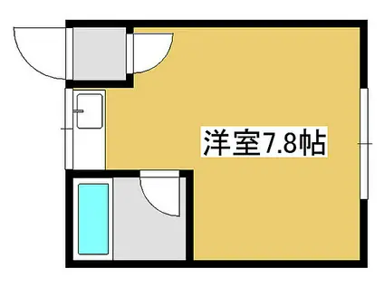 JR山陽本線 土山駅 徒歩19分 2階建 築38年(ワンルーム/1階)の間取り写真