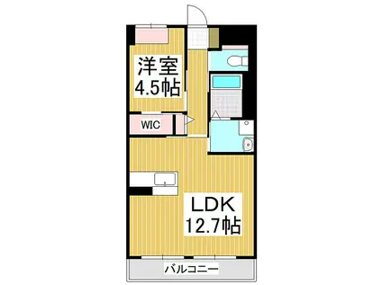 グランドゥール 24(1LDK/1階)の間取り写真