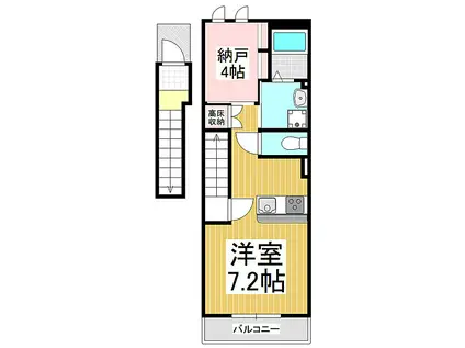YAMAGISHI(1SK/2階)の間取り写真