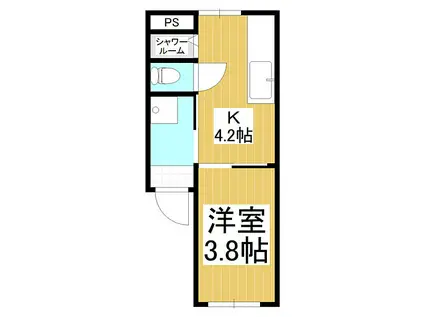 日精権堂ビル(1K/3階)の間取り写真
