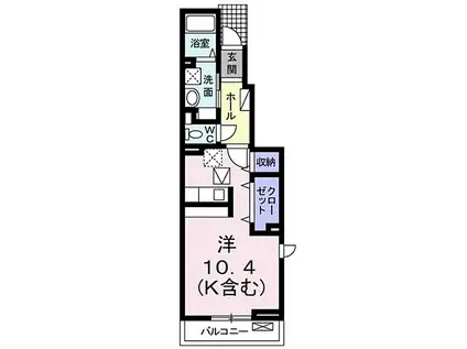 JR信越本線 長野駅(ＪＲ・しなの) 徒歩28分 2階建 築10年(ワンルーム/1階)の間取り写真