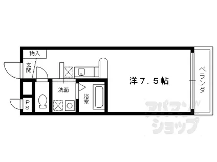 フォレスト27(1K/3階)の間取り写真