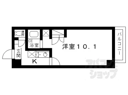 コモドENOKI(1K/1階)の間取り写真