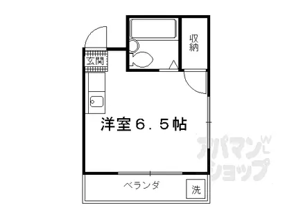 クイーンズコートHIRO(ワンルーム/1階)の間取り写真