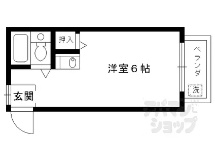 MEW HOUSE桃山(ワンルーム/1階)の間取り写真