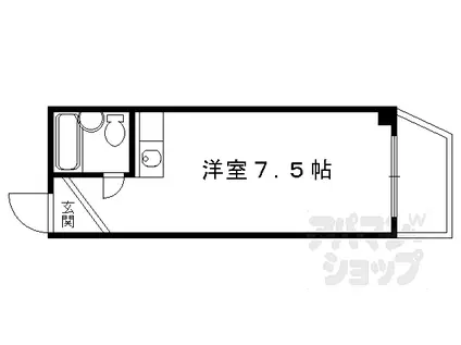AUBURN FUSHIMI MOMOYAMA(ワンルーム/5階)の間取り写真