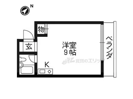 DIAMOND HILLS(ワンルーム/3階)の間取り写真